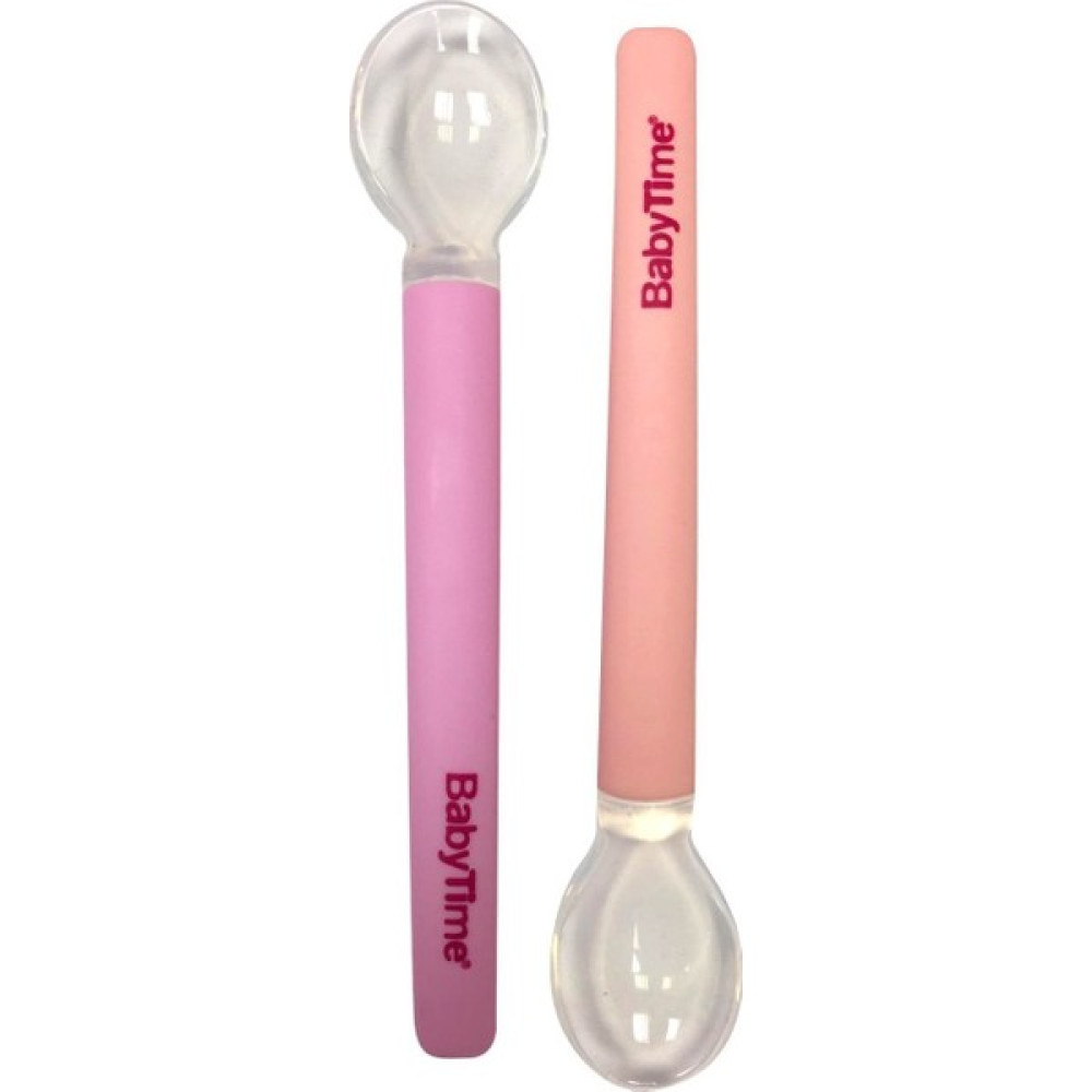 Baby Time Silikon Mama Kaşığı 2'li BT113 - Pembe Mama Seti Fiyatı