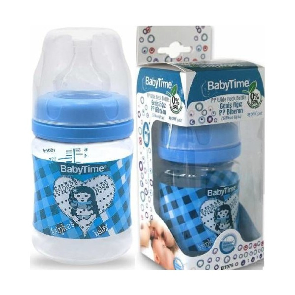 Baby Time Silikon Uçlu Geniş Ağız Pp Biberon - 150 Ml Biberon Fiyatı