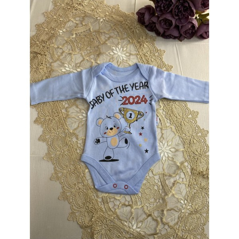 Baby Tone Baby Of The Year 2024 Baskılı Bebek Zıbın Bebek Zıbın Seti Fiyatı