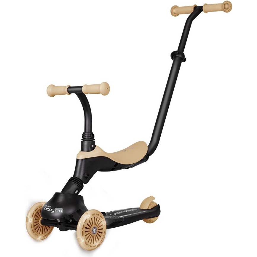 Baby Toys Funride 5in1 Işıklı Scooter-Haki - Renkli Scooter Fiyatı