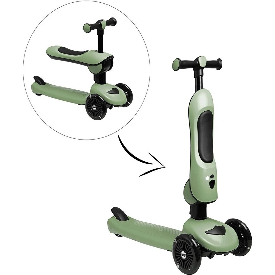 Baby Toys Funride Oturmalı, Tekerlekleri Işıklı Scooter Mint Yeşili Scooter Fiyatı