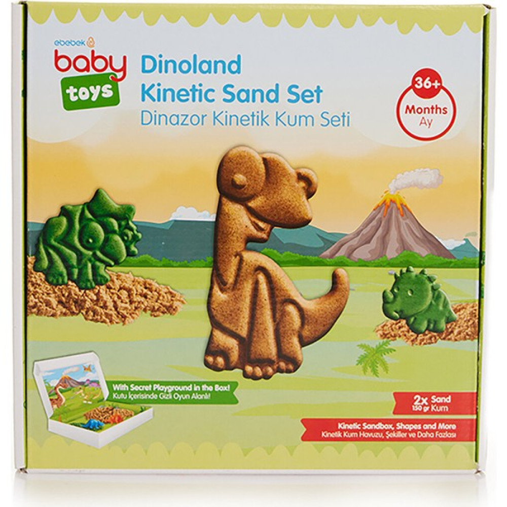 Baby Toys Kinetik Kum Seti Dinozor 300 gr - Renkli Eğitici Oyuncak Fiyatı