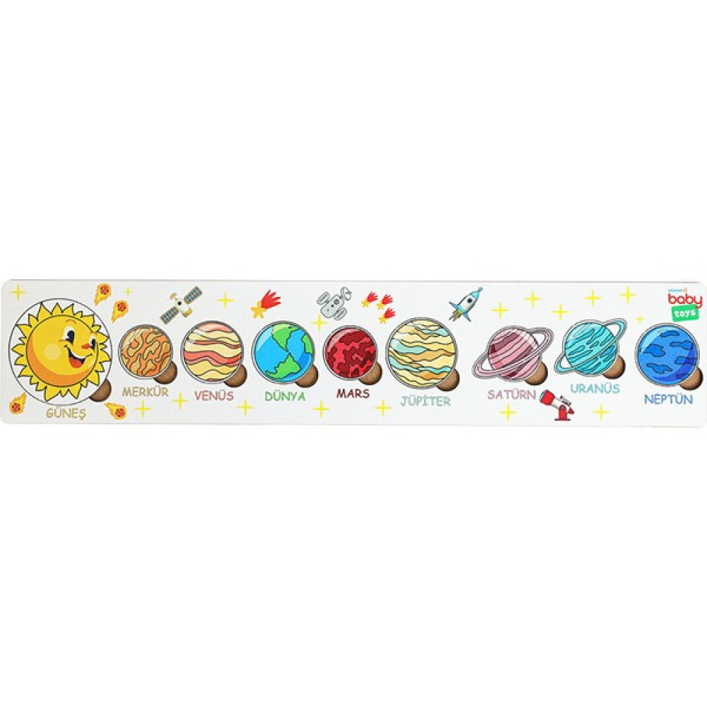Baby Toys Montessori Ahşap Gezegenler Puzzle Eğitici Oyuncak Fiyatı