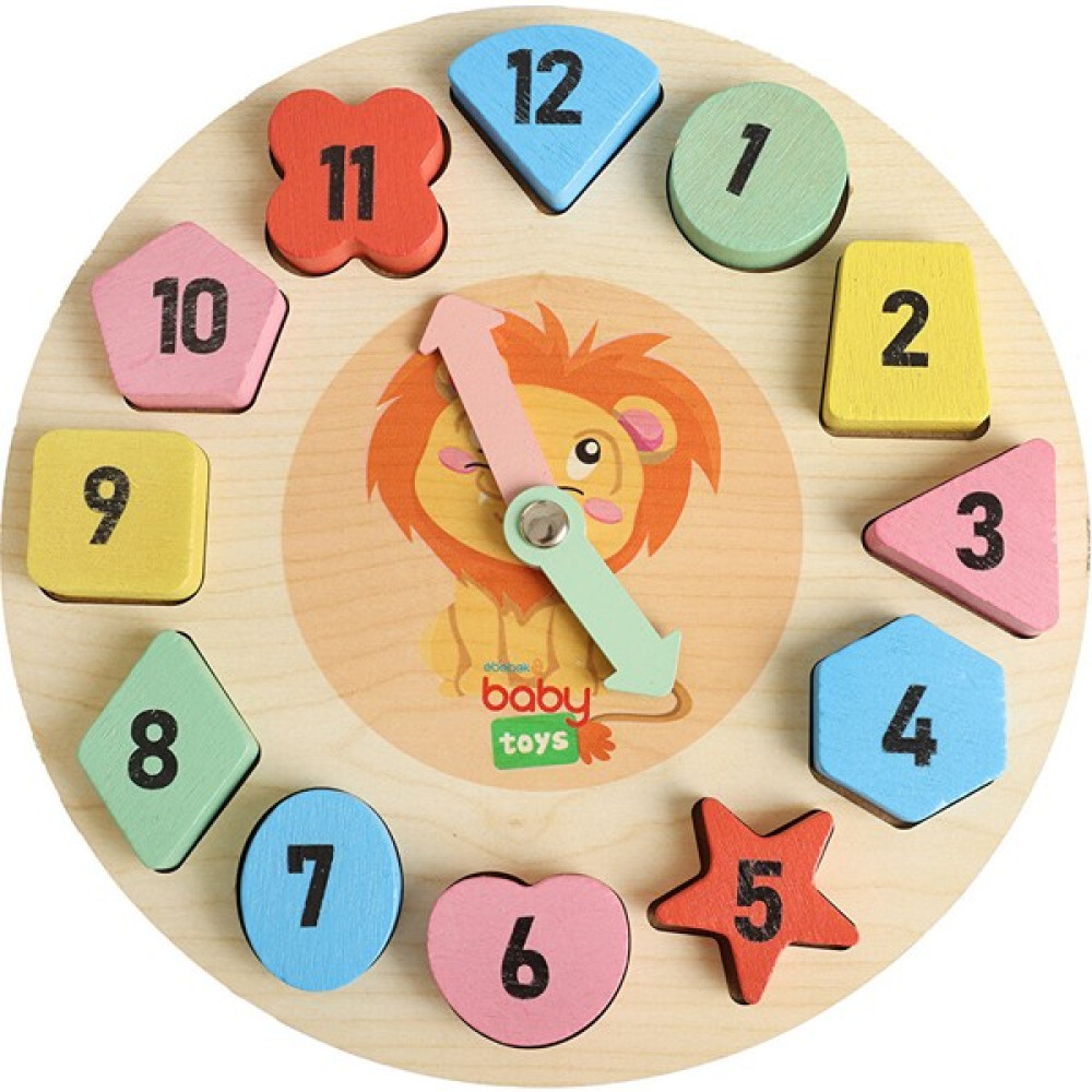 Baby Toys Montessori Ahşap Puzzle Saat Eğitici Oyuncak Fiyatı