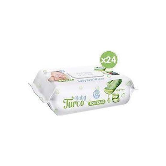 Baby Turco 24x120 Adet Softcare Aloe Vera Islak Bebek Havlusu