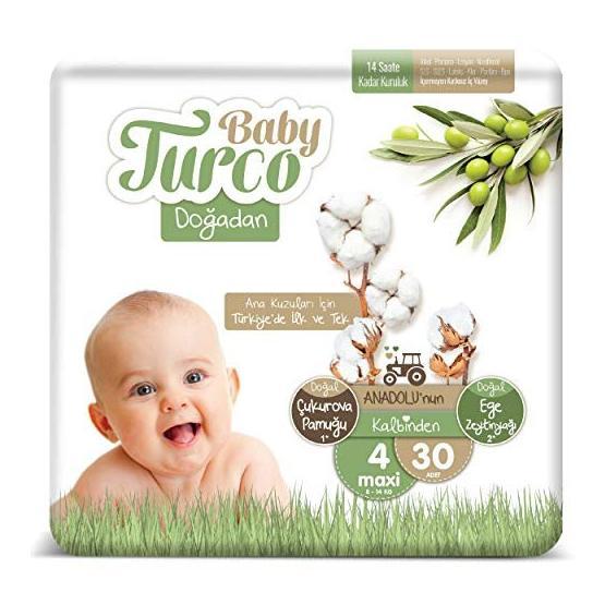 Baby Turco Doğadan 4 Numara 30 Adet Baby Turco Bebek Bezi Bebek Bezi Fiyatı