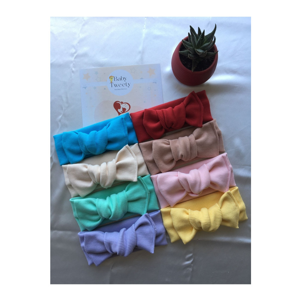 Baby Tweety 8li Kombin El Yapımı Ribana Kız Bebek Bandana Toka, Taç & Saç Bandı Fiyatı