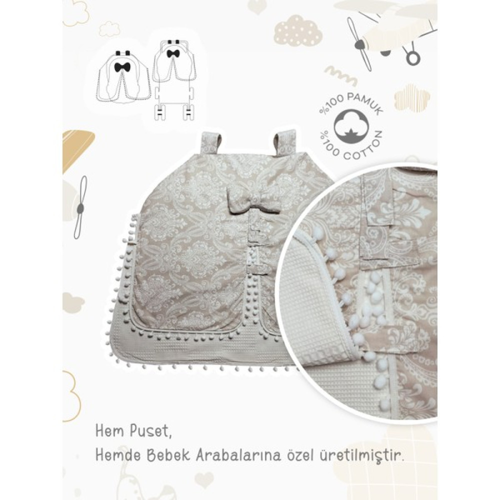 Baby West Bebek Arabası Aksesuarları Bebek Waffle Puset Anakucağı Örtüsü Kız Bebek Erkek Bebek - Açık Gri Bebek Arabası-Puset Aksesuarı Fiyatı