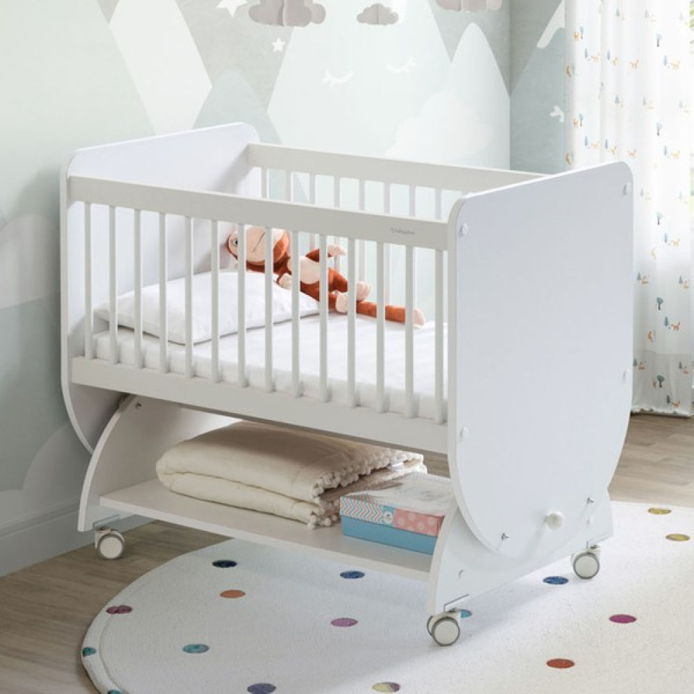Baby When BW1030 - Sallanır Tekerlekli Sepet Bebek Beşik 50X90 Beyaz - 50 X 90 cm Beşik Fiyatı