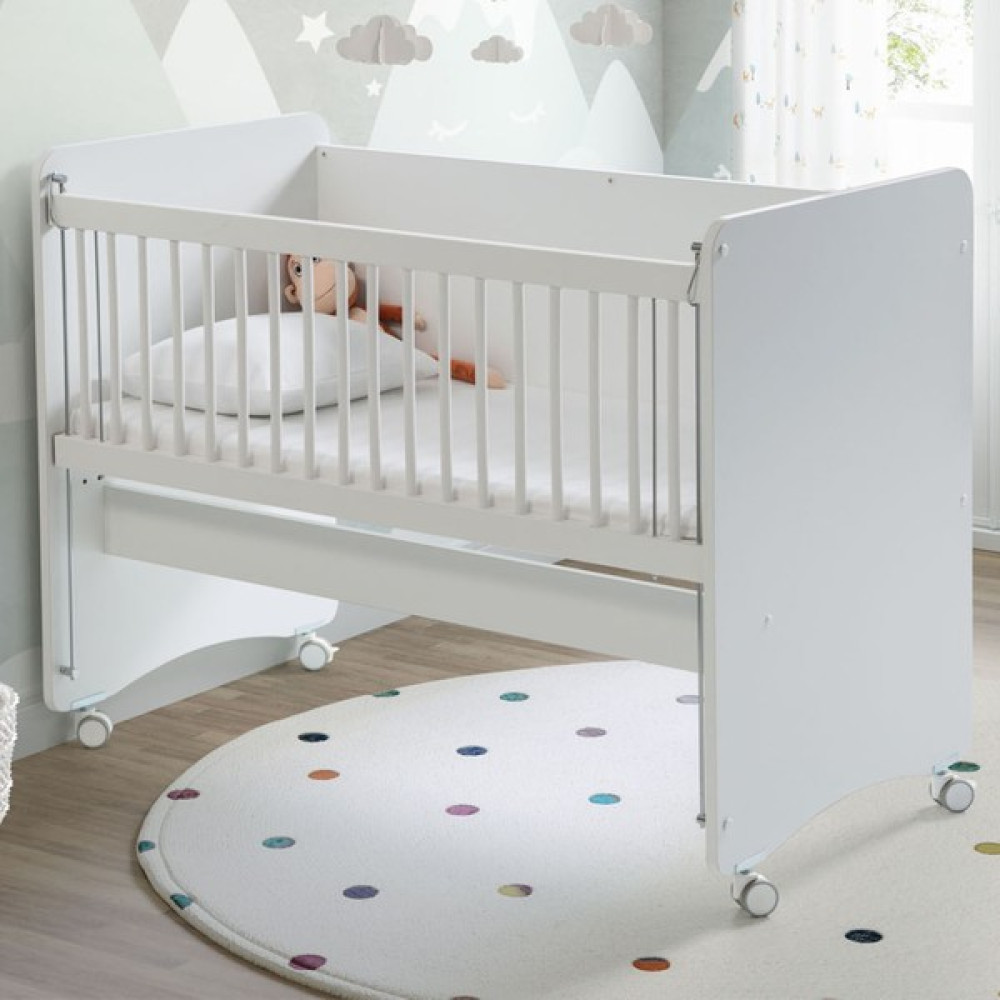 Baby When BW1060 - Pratik Tekerlekli Anne Yanı Beşik 60 x 120 Beyaz - 60 X 120 cm Beşik Fiyatı