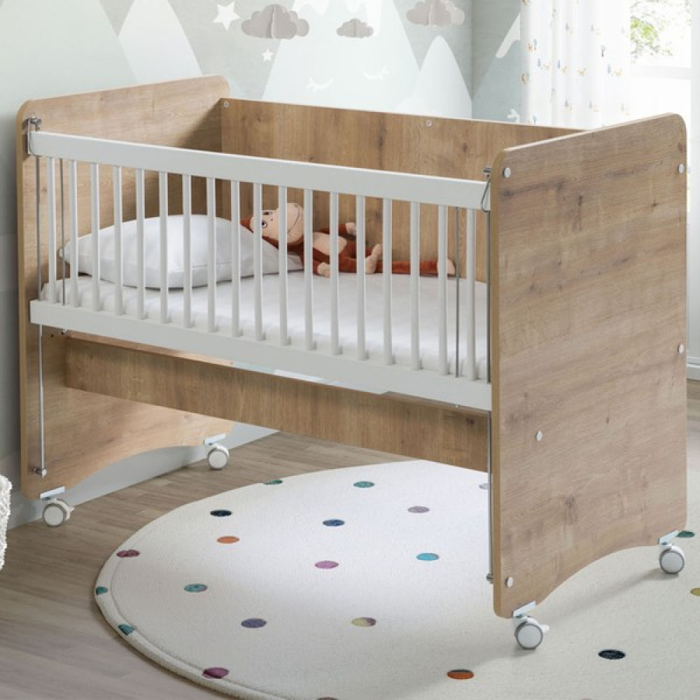 Baby When BW1061 - Pratik Tekerlekli Anne Yanı Beşik 60 x 120 Ahşap - 60 X 120 cm Beşik Fiyatı