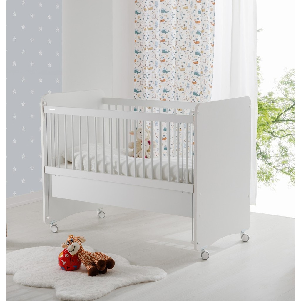 Baby When BW1065 - Pratik Kademeli Anne Yanı Tekerlekli Bebek Beşik Beyaz 60X120 Bebek Oyun Parkı & Beşikleri Fiyatı