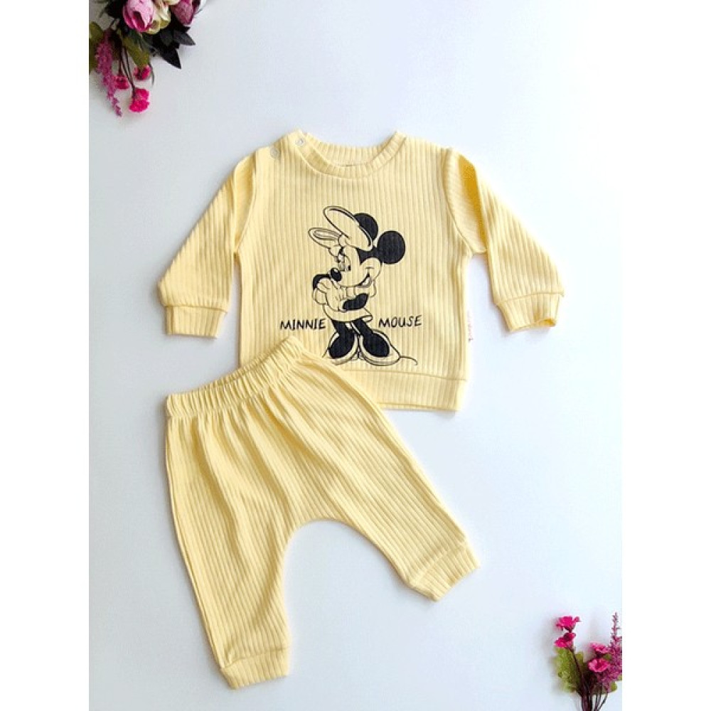 Baby Wings Minnie Mouse Baskılı Bebek Giysi Takım Fiyatı