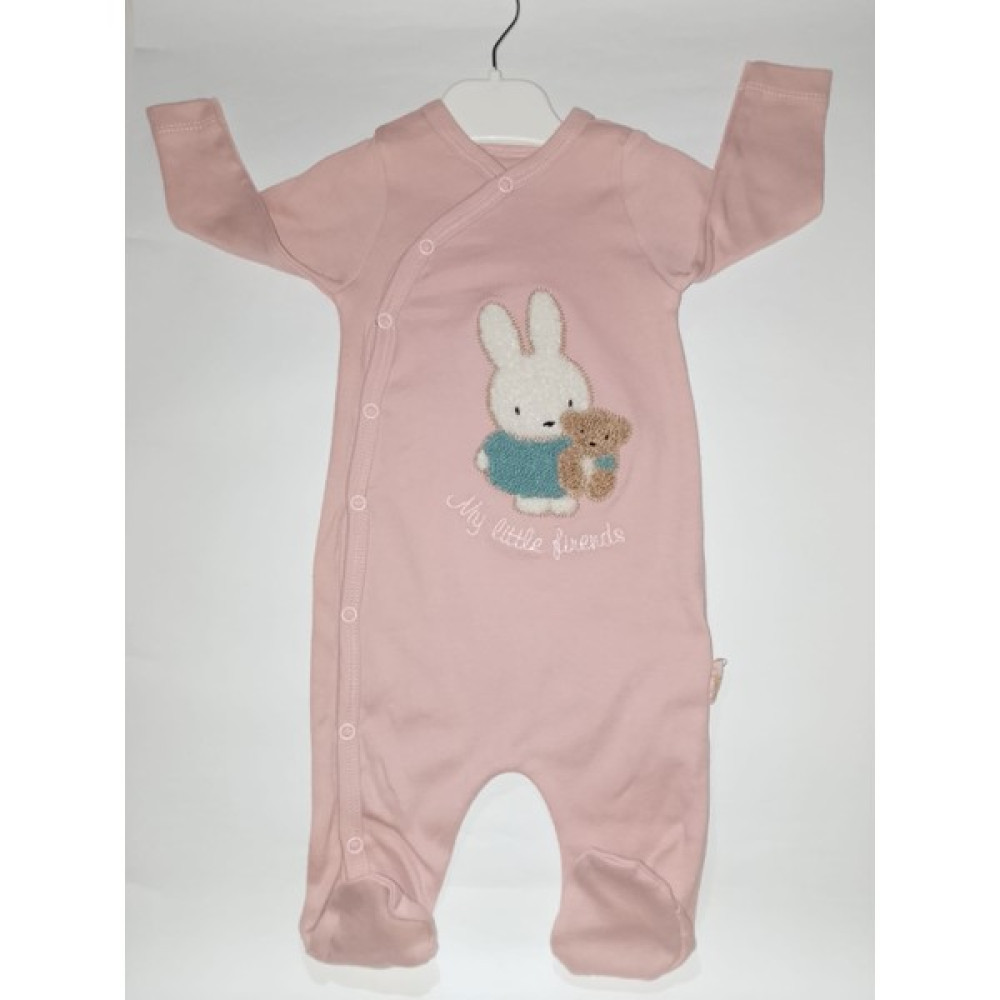 Baby Wings Tavşan Nakışlı Fırfırlı Gül Kurusu Çocuk Tulumu Bebek Tulumu Fiyatı