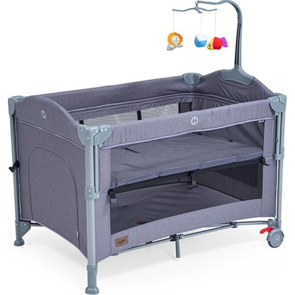 BABY2GO 2254 Culla Anne Yanı Oyun Parkı Park Yatak 70 x 110 cm - Gri Park Yatak / Oyun Parkı Fiyatı