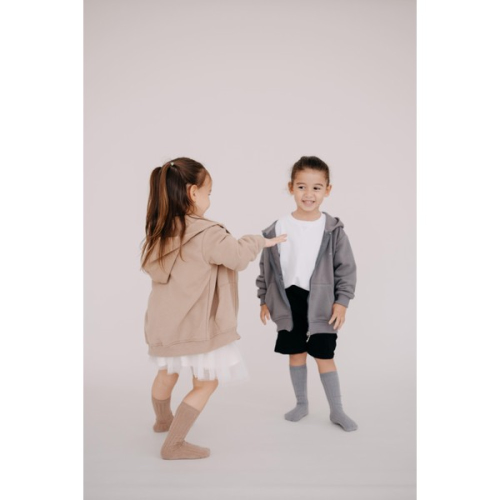 Babybek Collection Babybek Çocuk Oversize Unisex Vizon Hırka Kız Çocuk T-shirt Fiyatı