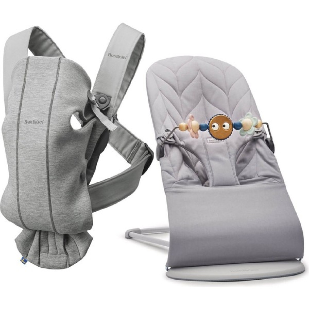 Babybjörn Bliss Ana Kucağı Petal Cotton Oyuncaklı & Kanguru Mini 3D Cotton Jerse / Light Grey - Gri Ana Kucağı ve Oto Koltuğu Fiyatı