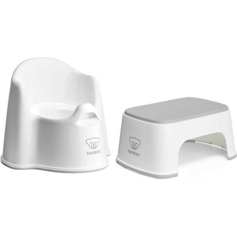 Babybjörn Eğitici Koltuk Oturak & Safe Step Banyo Basamağı / White Grey Bebek Lazımlık Fiyatı