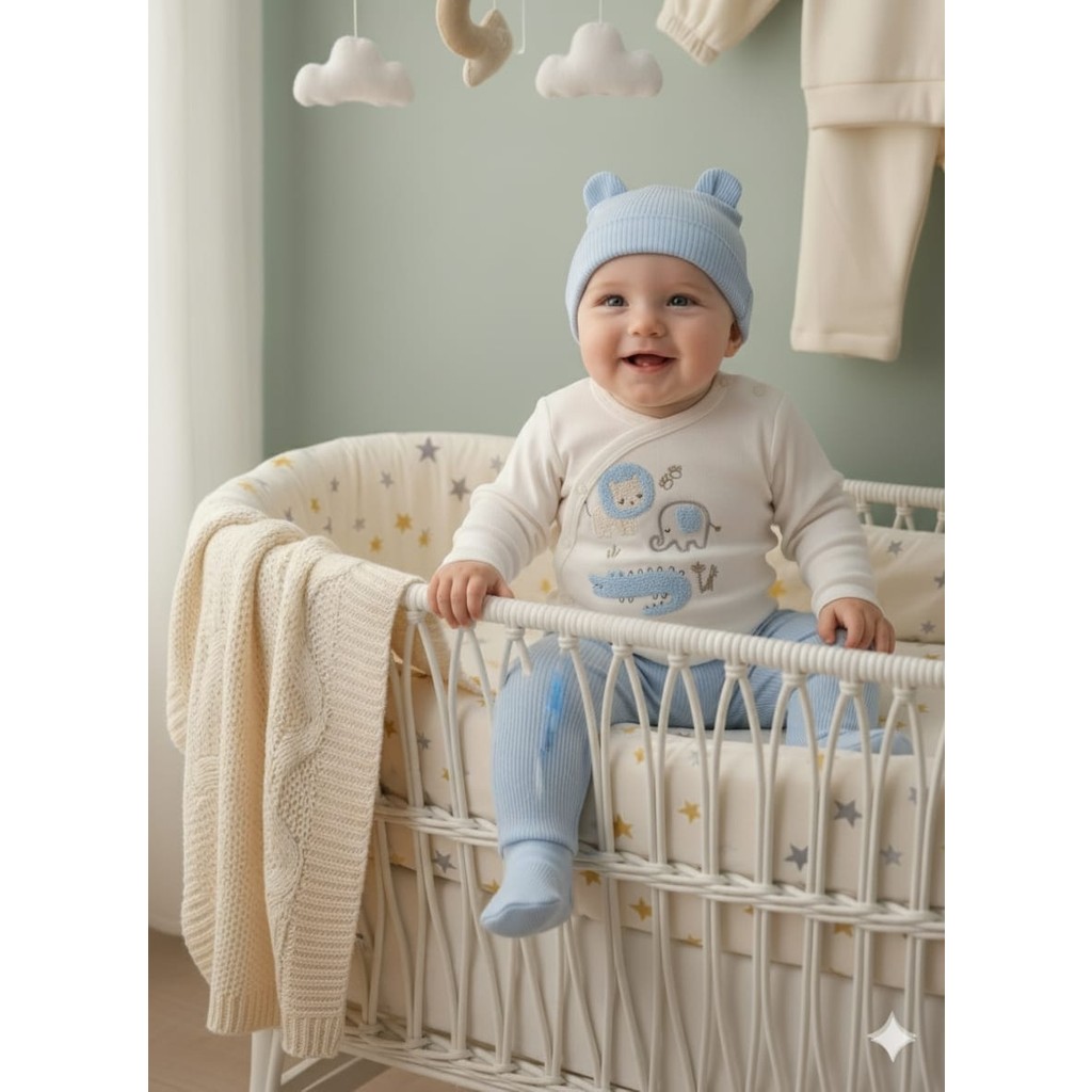 Babycan Laura Baby 3 Lü Bebek Zıbın Takımı Diğer Fiyatı