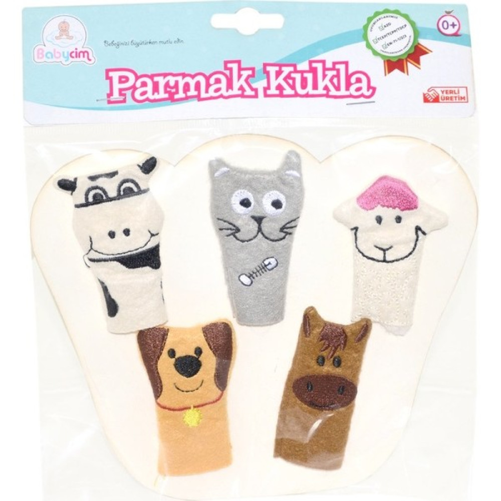 Babycim Çiftlik Hayvanları Parmak Kukla 5'li -Birlik Bebek Oyuncakları Fiyatı