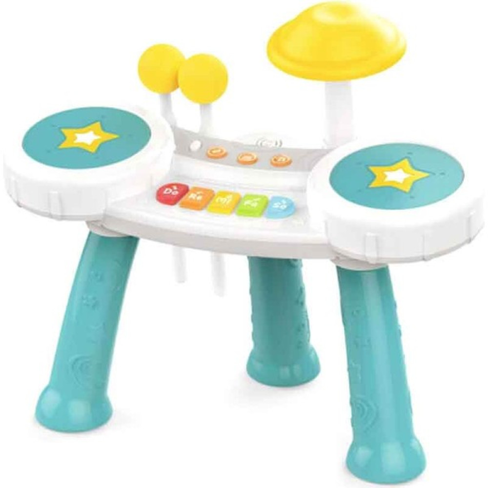 Babycim Küçük Müzisyen Seti Piyano &amp; Bateri - Yeşil - Azur Mavi Bebek Oyuncakları Fiyatı