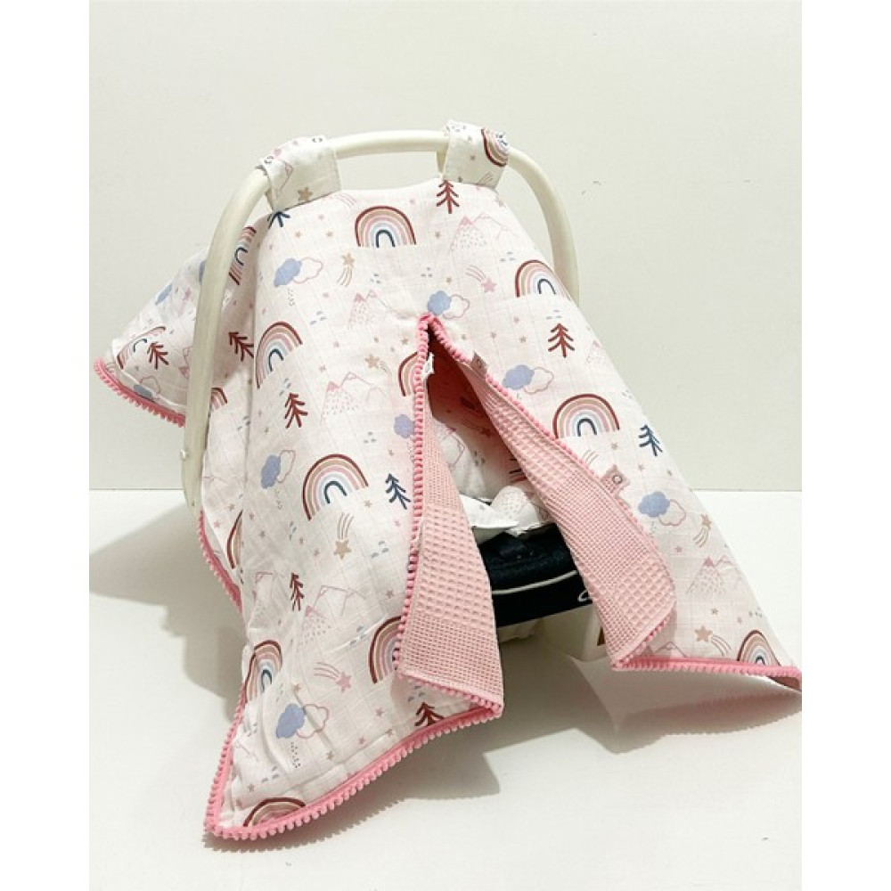 Babycity Pamuk Müslin Çok Amaçlı Çift Katlı Müslin Puset Örtüsü ve Minderi - 0 - 13 kg - Açık Yeşil Bebek Oto Koltuğu Fiyatı
