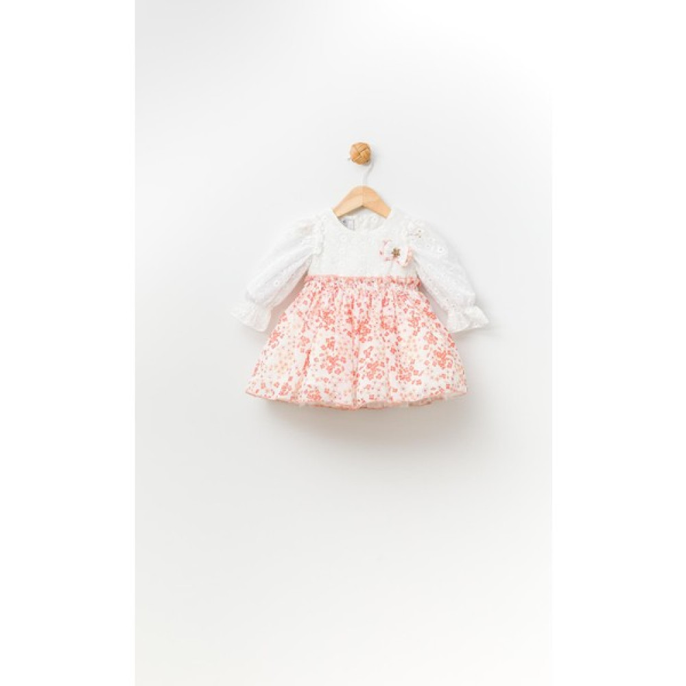 Babydola Çiçekli Kız Bebek Çocuk Bayramlık Elbise Bebek Elbisesi Fiyatı