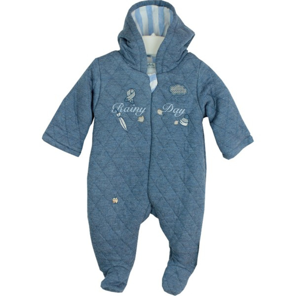 Babydola Erkek Bebek Kapşonlu Patikli Penye Tulum Bebek Tulumu Fiyatı