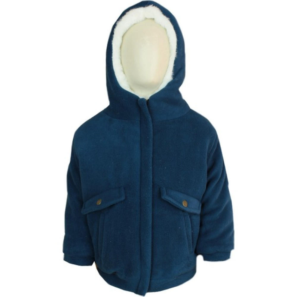 Babydola Erkek Bebek Peluş Kapşonlu Cepli Polar Mont Bebek Montu Fiyatı