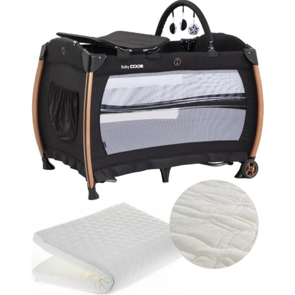 Babydoor 2050 Sleepy Oyun Parkı 70X110 cm Bebek Beşik Yatak Hediyeli Siyah Park Yatak / Oyun Parkı Fiyatı