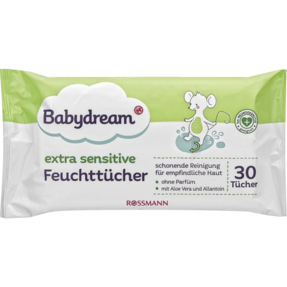 Babydream Bebek Islak Mendil Çok Hassas Cilt, Aloe Veralı 30'lu Bebek Bakım Fiyatı