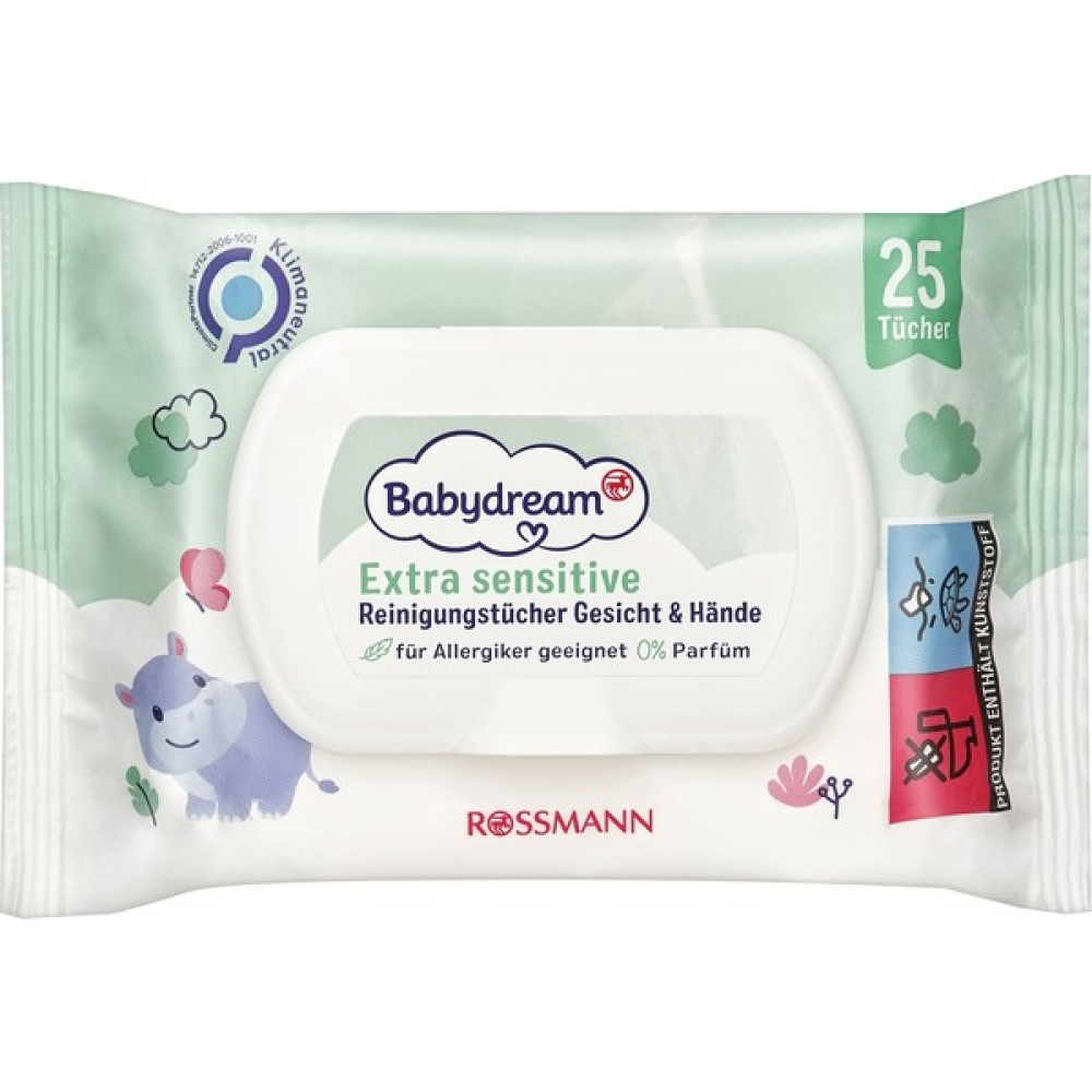Babydream Bebek Islak Mendil Çok Hassas Cilt, Yüz ve Ellere Özel, Aloe Veralı 25'li Bebek Bakım Fiyatı