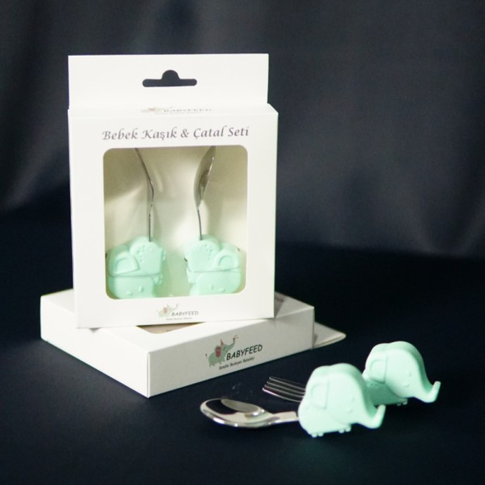 Babyfeed Bebek Kaşık Çatal Seti - Mint Mama Seti Fiyatı