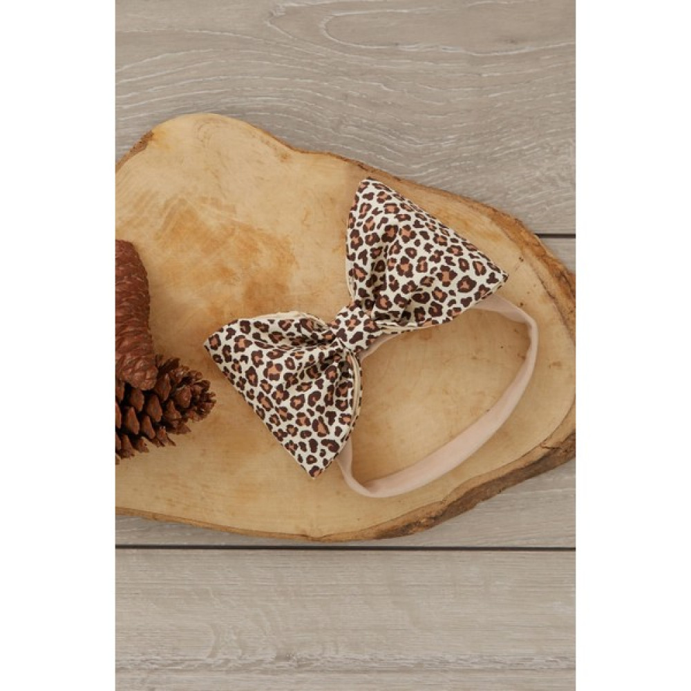 Babygiz El Yapımı Büyük Fiyonk Doğal Pamuklu Bebek Çocuk Kız Saç Bandı Cool Leopar Toka, Taç & Saç Bandı Fiyatı
