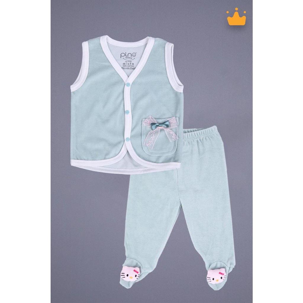 Babyhola Kadife Yelek Patikli Pantolon Unisex Bebek 2'li Set Yeşil Giyim & İç Giyim Fiyatı