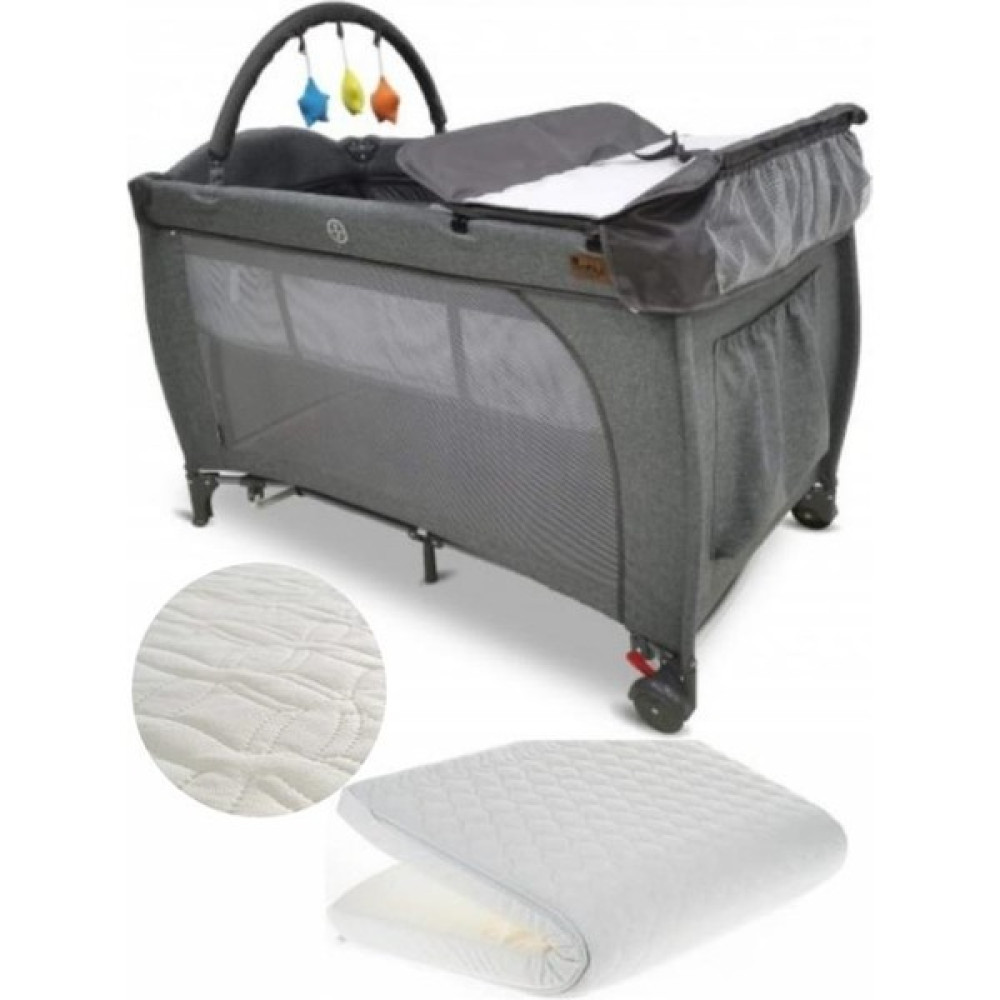 Babyhope 1050 D'ora Oyun Parkı Park Yatak 70X110 cm Yatak Hediyeli Gri Park Yatak / Oyun Parkı Fiyatı