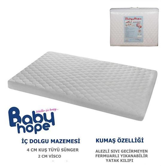 Babyhope 65x95 cm Alezli Visco Oyun Parkı Yatağı