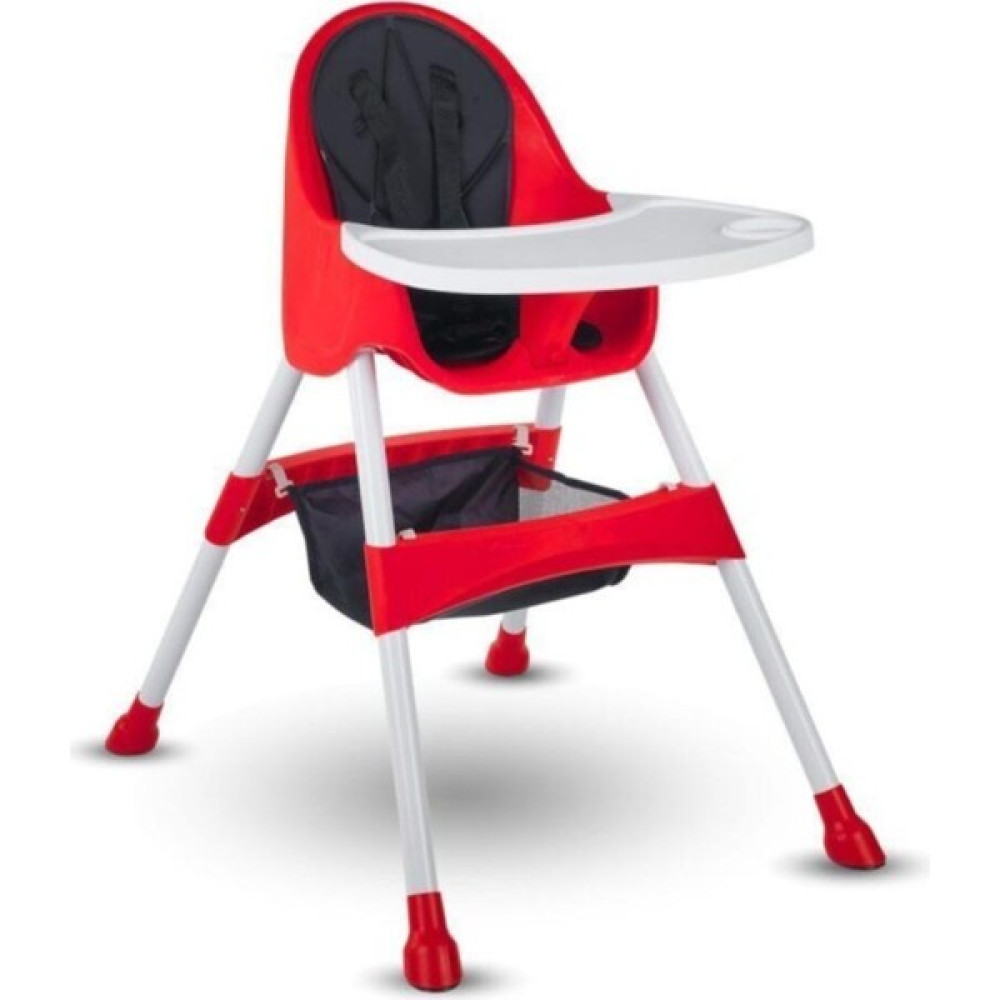 Babyhope 7001 Royal Mama Sandalyesi Kırmızı - Renkli Mama Sandalyesi Fiyatı