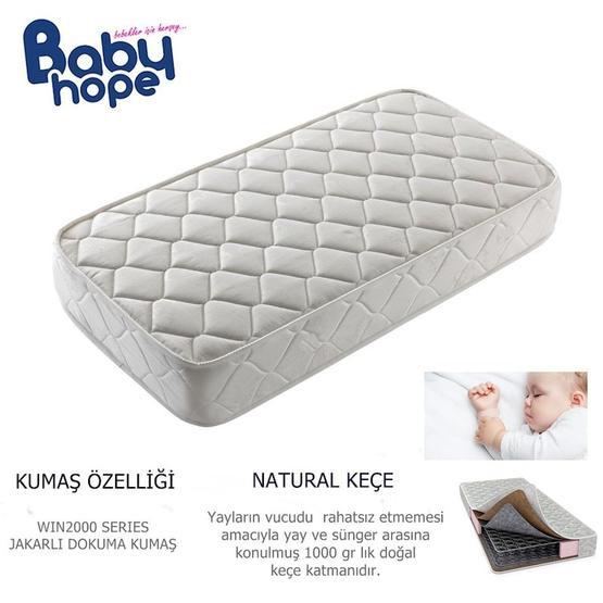 Babyhope 80x190 Ortopedik Yaylı Bebek Yatağı