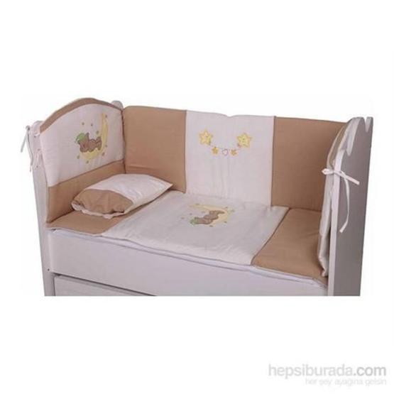 Babyhope Ayüstünde Ayı 70x130 cm Kahverengi Bebek Uyku Seti