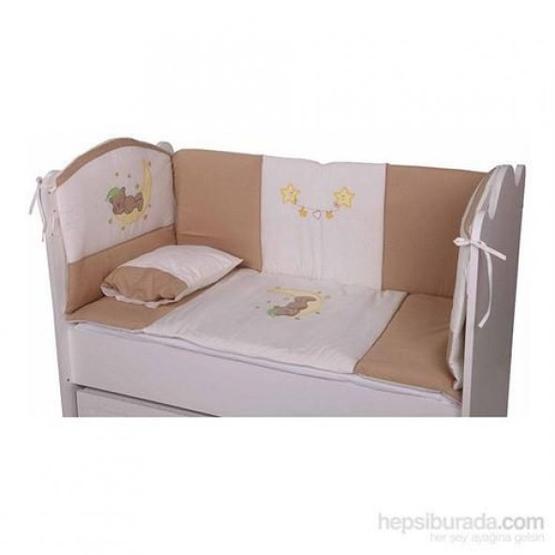Babyhope Ayüstünde Ayı 70x130 cm Kahverengi Bebek Uyku Seti