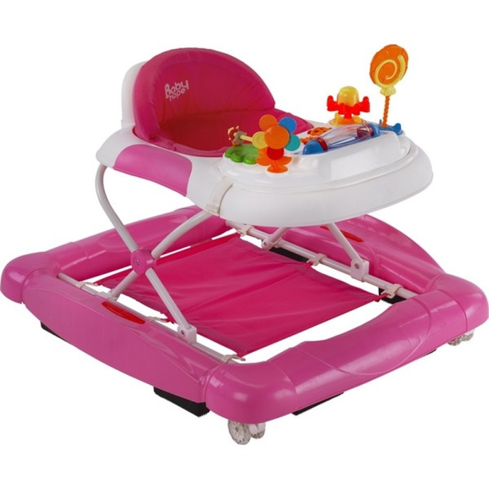 Babyhope ROYAL-212 Salla Yürüteç Pembe Beyaz Yürüteç Fiyatı