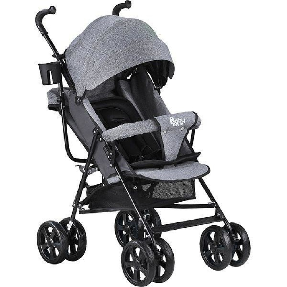 Babyhope Sa7 Baston Bebek Arabası Gri 10 kg Taşıma Kapasitesiyle Katlanabilir Tasarım Bebek Arabası ve Pusetler Fiyatı