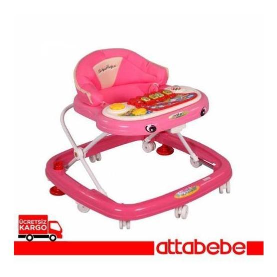 Babyhope Stoplu Pembe Yürüteç