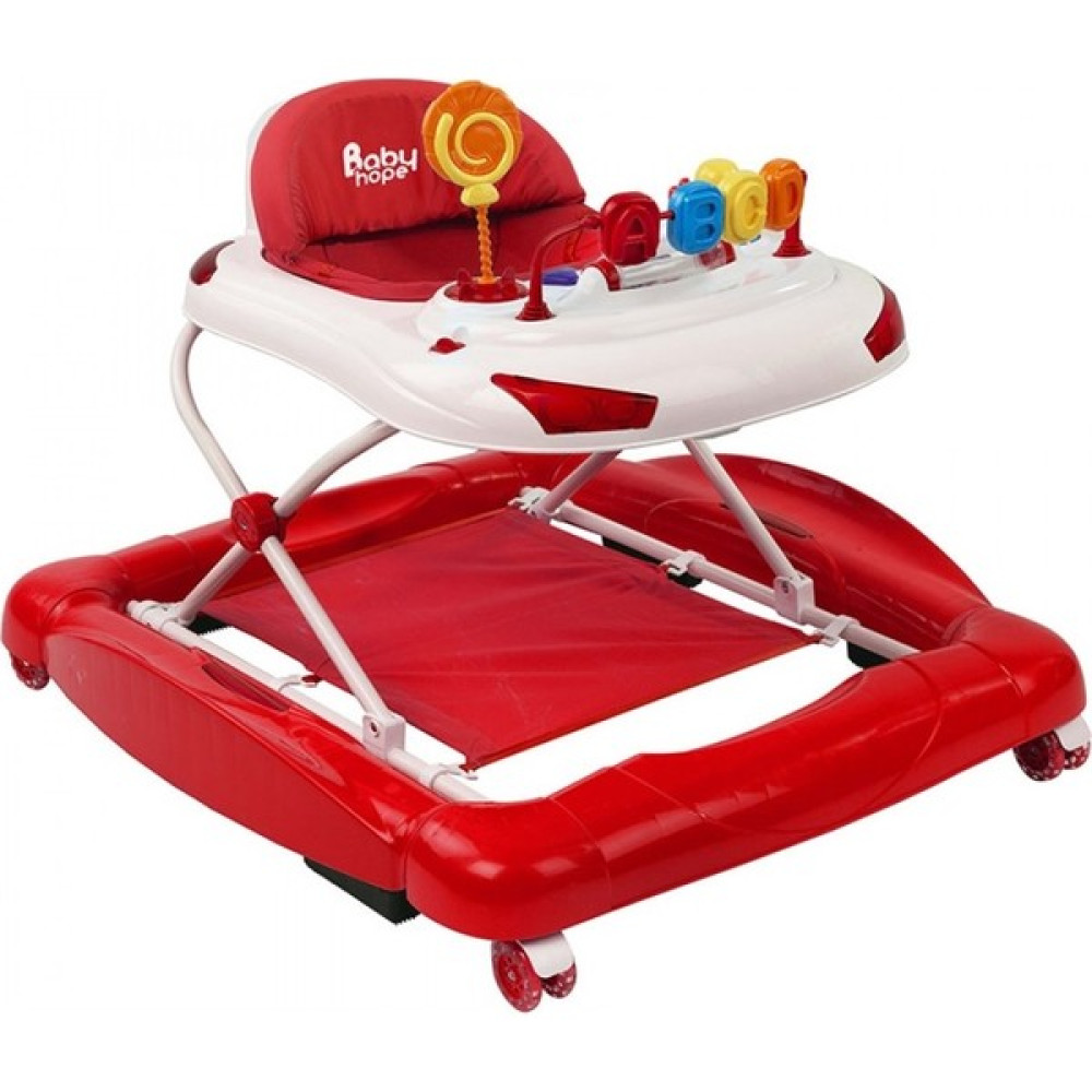 Babyhope TOBBY-219 Salla Yürüteç Kırmızı Beyaz Yürüteç Fiyatı