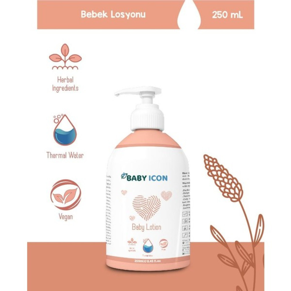 Babyicon Baby Icon Nemlendirici Yüz ve Vücut Bebek Losyonu 250 ml - Beyaz Bebek Bakım Fiyatı