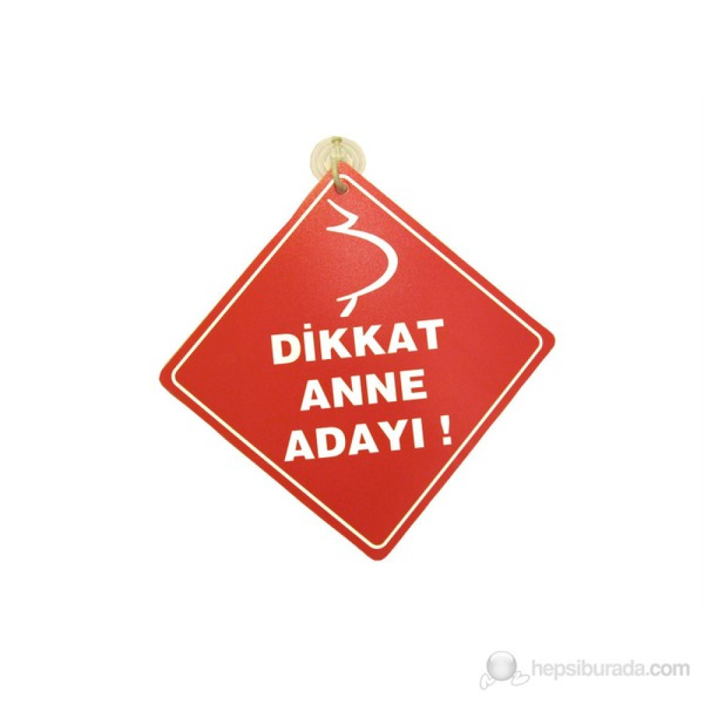 BabyJem Vakumlu Araba Cam Yazısı (Dikkat Anne Adayı) / Kırmızı Arabada Bebek Var Fiyatı