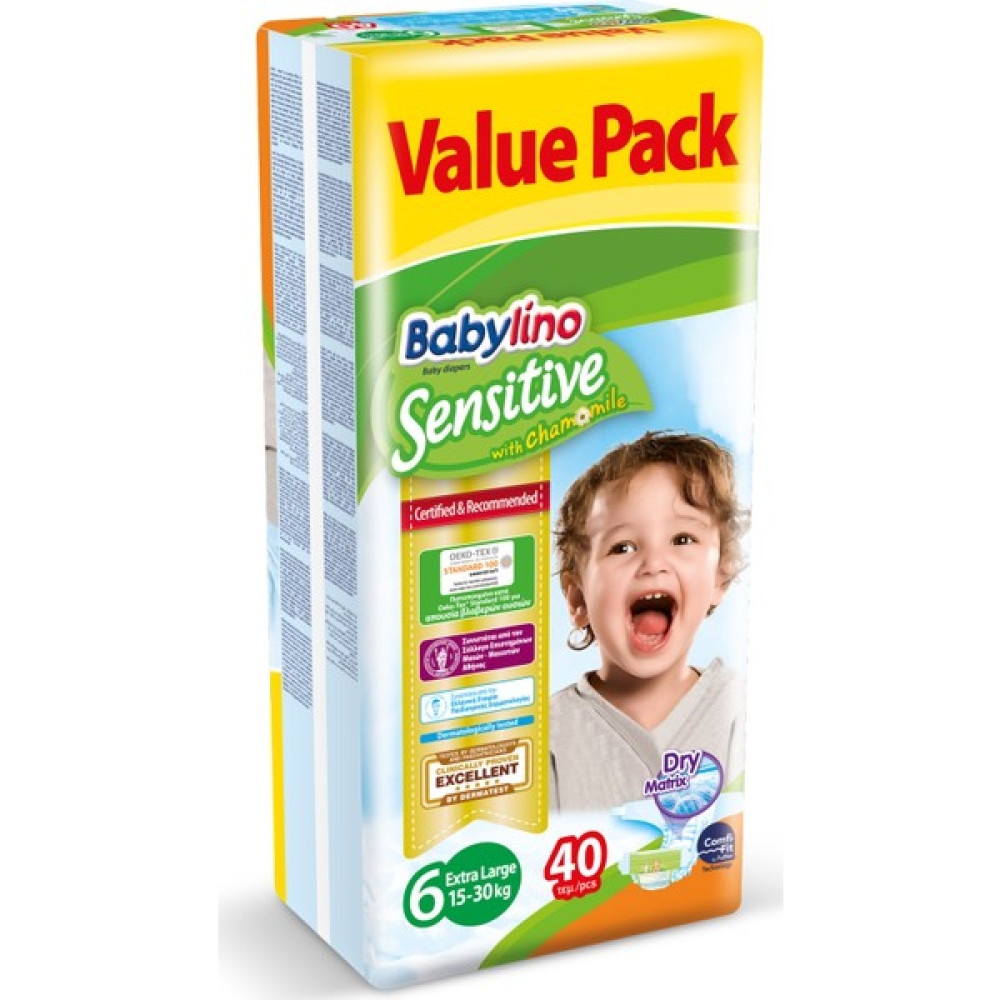 Babylino Sensitive Bebek Bezi 6 Beden Ekstra Large 40 Adet Bebek Bezi Fiyatı