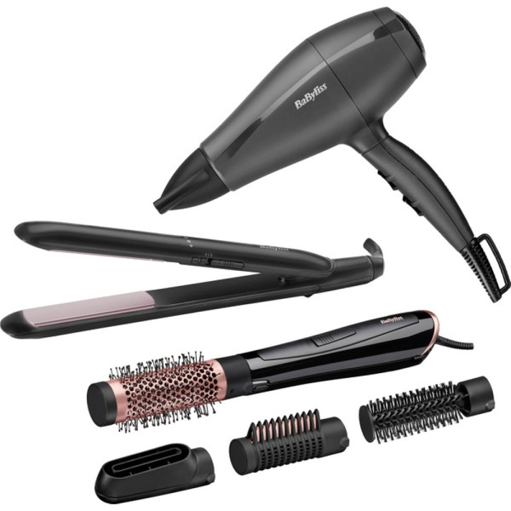 Babyliss 5910E 2000W Saç Kurutma Makinesi -ST241E Smooth Ceramic 230 Saç Düzleştirici ve AS126E Perfect Finish Hava Üflemeli Saç Şekillendirici Seti Saç Şekillendiriciler Fiyatı
