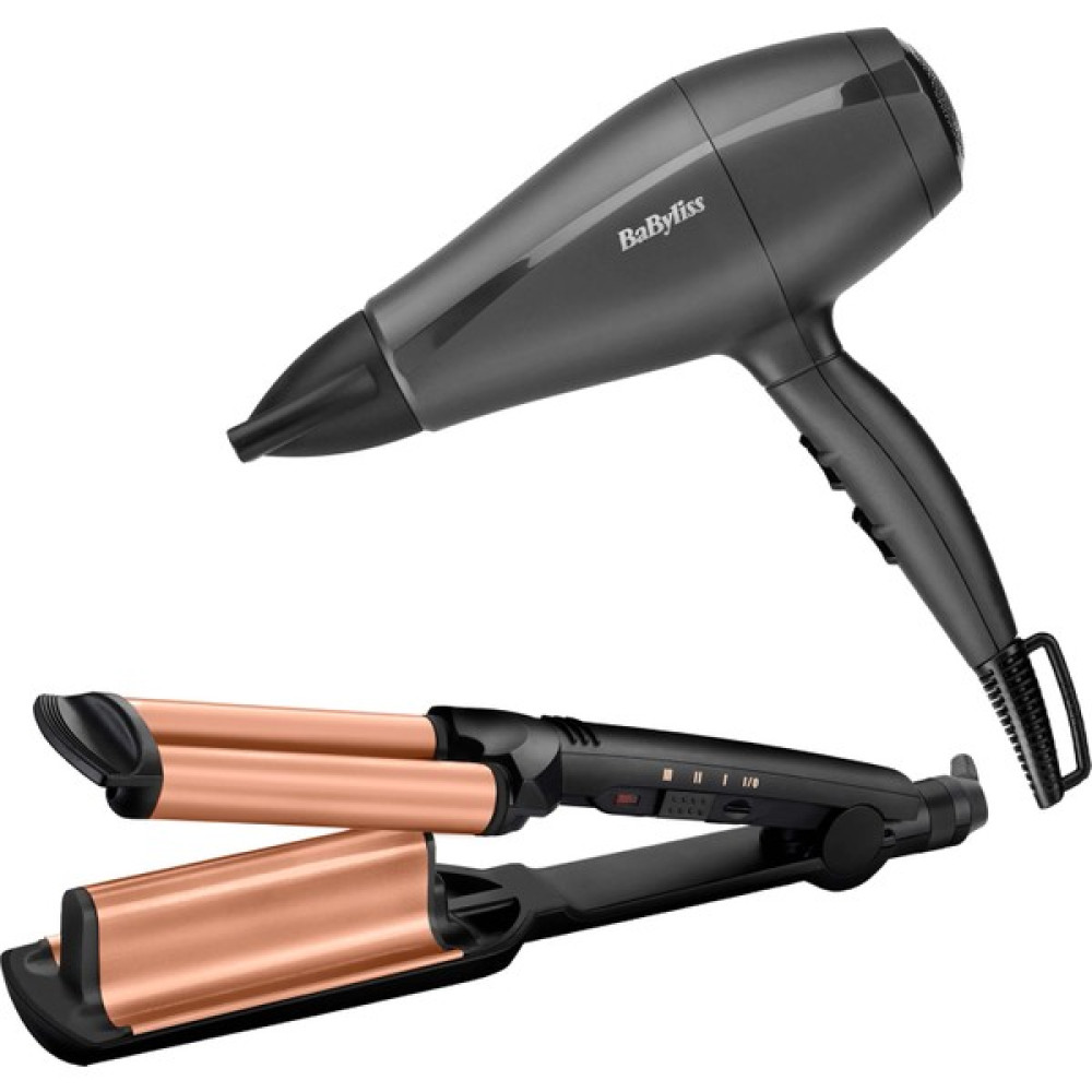 Babyliss W2447E Deep Waver Su Dalgası Maşası ve 5910E 2000W Saç Kurutma Makinesi Seti Saç Şekillendiriciler Fiyatı